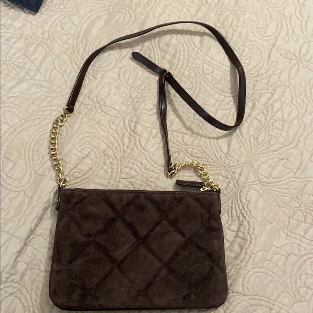 Talbots Brown Leather Clutch